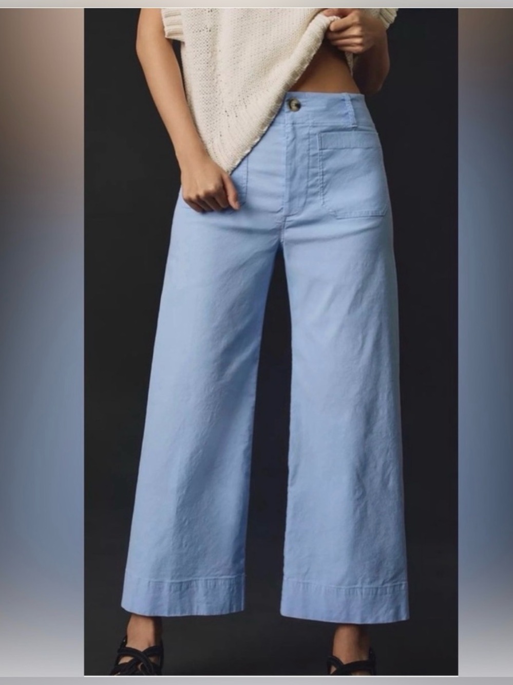 Anthropologie Colette Magic Fabric Crop Wide-Leg Pants by Maeve 23